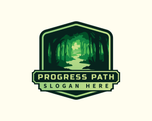 Forest Adventure Destination logo design