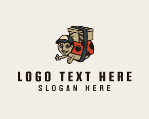 Hybrid - Ladybug Man Delivery logo design