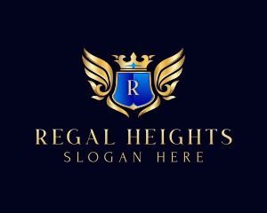 Regal Crown Crest logo design