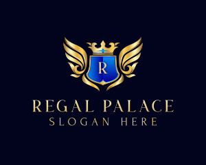 Regal Crown Crest logo design