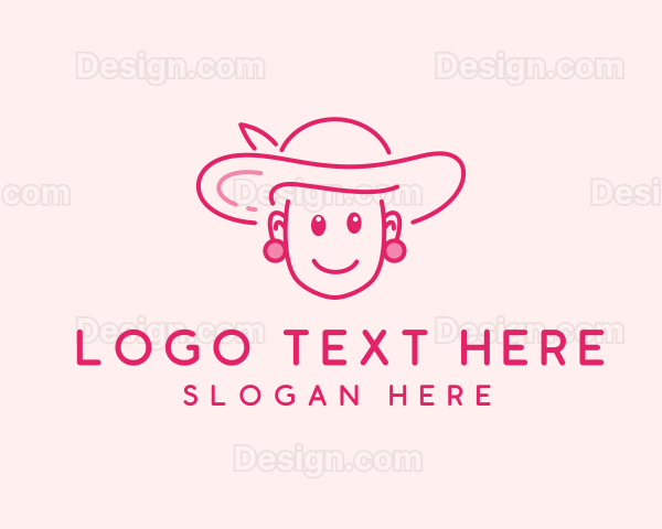 Cute Elegant Lady Logo