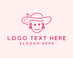 Cute Elegant Lady  logo