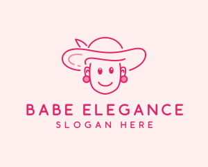 Cute Elegant Lady  logo design