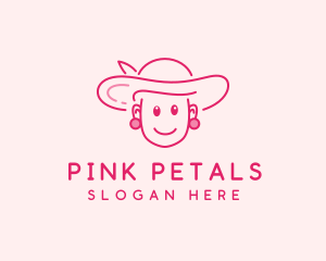 Cute Elegant Lady  logo design