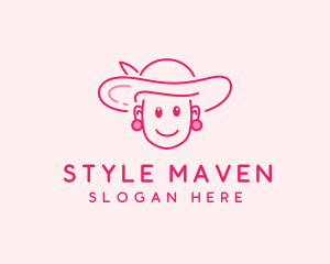 Cute Elegant Lady  logo design