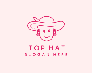 Cute Elegant Lady  logo design