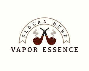 Cigar Smoking Pipe logo design