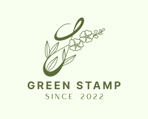 Green Floral Beauty logo design