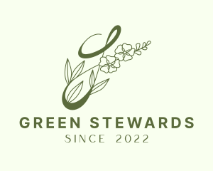 Green Floral Beauty logo design