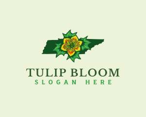 Tulip Poplar Tennessee logo design