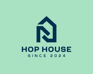 Blue House Realty logo design