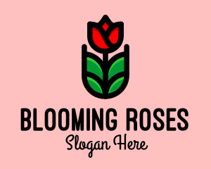 Blooming Rose Garden  logo design