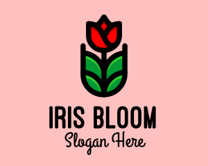 Blooming Rose Garden  logo design