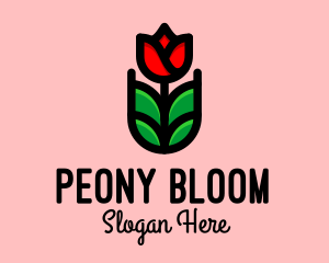 Blooming Rose Garden  logo design