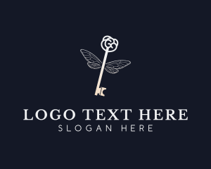 Luxury Key Wings Logo