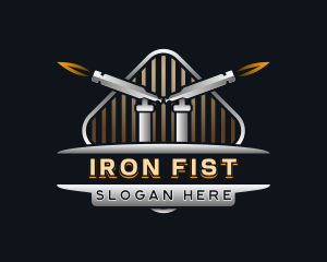 Fabrication Torch Welding logo design