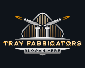 Fabrication Torch Welding logo design