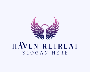 Angel Halo Retreat logo design