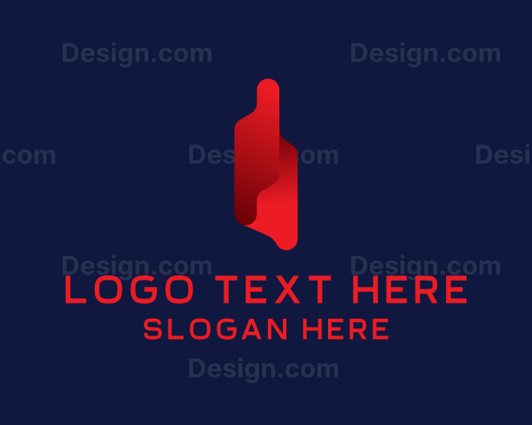 Abstract Red Gaming Company Logo