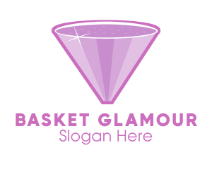 Purple Diamond Sparkle logo design