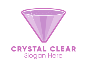 Purple Diamond Sparkle logo design