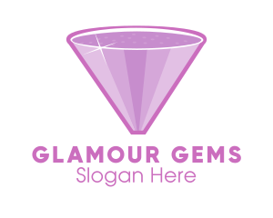 Purple Diamond Sparkle logo design