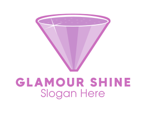 Purple Diamond Sparkle logo design