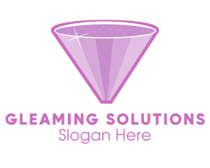 Purple Diamond Sparkle logo design