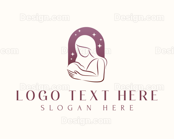 Mom Baby Parenting Logo