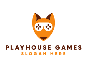 Game Controller Fox logo design