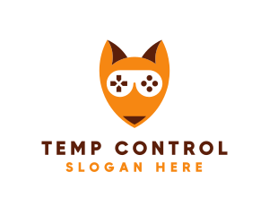 Game Controller Fox logo design