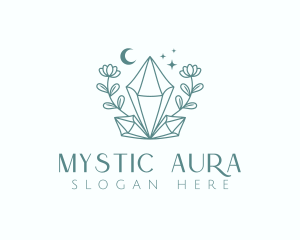 Crystal Moon Flower logo