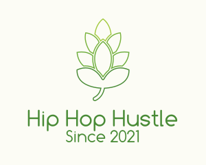 Grain Hops Plant  logo design