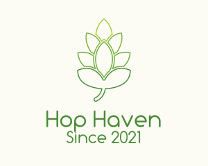 Grain Hops Plant  logo