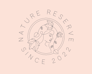 Natural Leaf Lady Skincare logo design