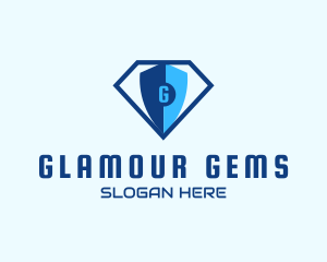 Diamond Tech Shield Security logo design