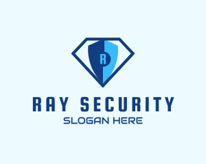 Diamond Tech Shield Security logo design