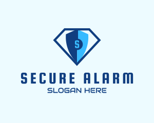 Diamond Tech Shield Security logo design