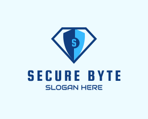 Diamond Tech Shield Security logo design