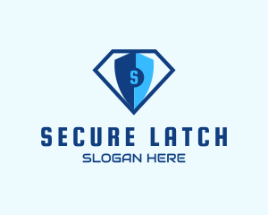 Diamond Tech Shield Security logo design