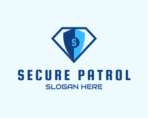 Diamond Tech Shield Security logo design