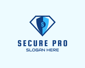 Diamond Tech Shield Security logo design