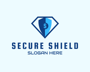 Diamond Tech Shield Security logo design