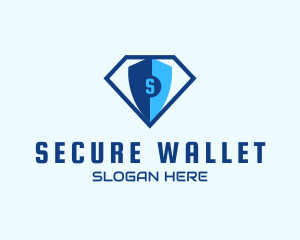 Diamond Tech Shield Security logo design