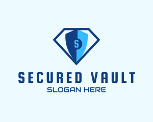 Diamond Tech Shield Security logo design