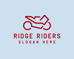 Modern Digital Motorcycle  logo design