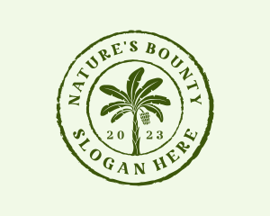 Natural Banana Tree logo design