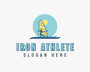 Athletic Windsurfing Watersports logo design