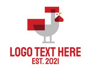 Pixel Rooster Poultry logo