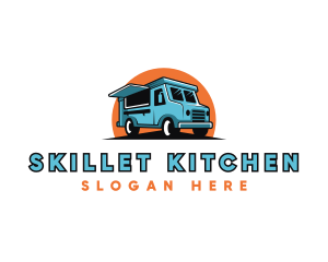 Food Truck Vehicle logo design